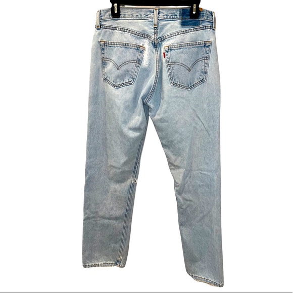 LEVI’S USA Vintage 501 Distressed 100% Cotton High Rise Jeans Size 33 x 32 - Picture 13 of 14